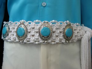 Turquoise Concho Belt — B&K Enterprises Costume Company display picture 1