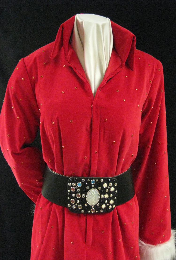 Ladies "Santa's Helper" Dress and Belt  B&K Enterprises Costume Company