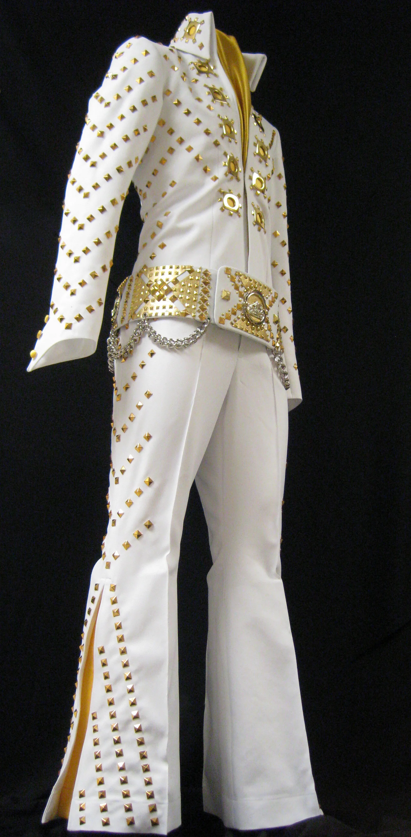 Checkerboard Jumpsuit & Belt Full View