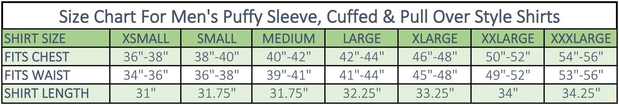 MEN'S PUFFY SHIRT SIZE CHART FOR WEBSITE2023.jpg