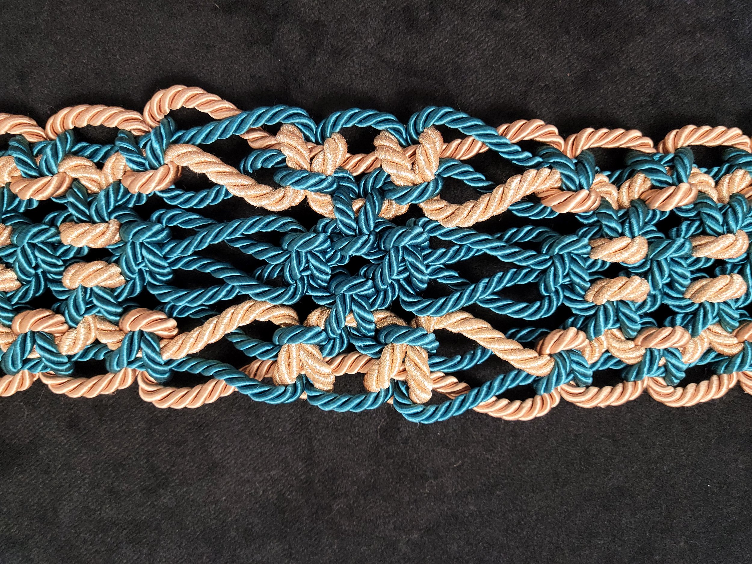 Brown & Teal Tapestry Belt Close.jpg