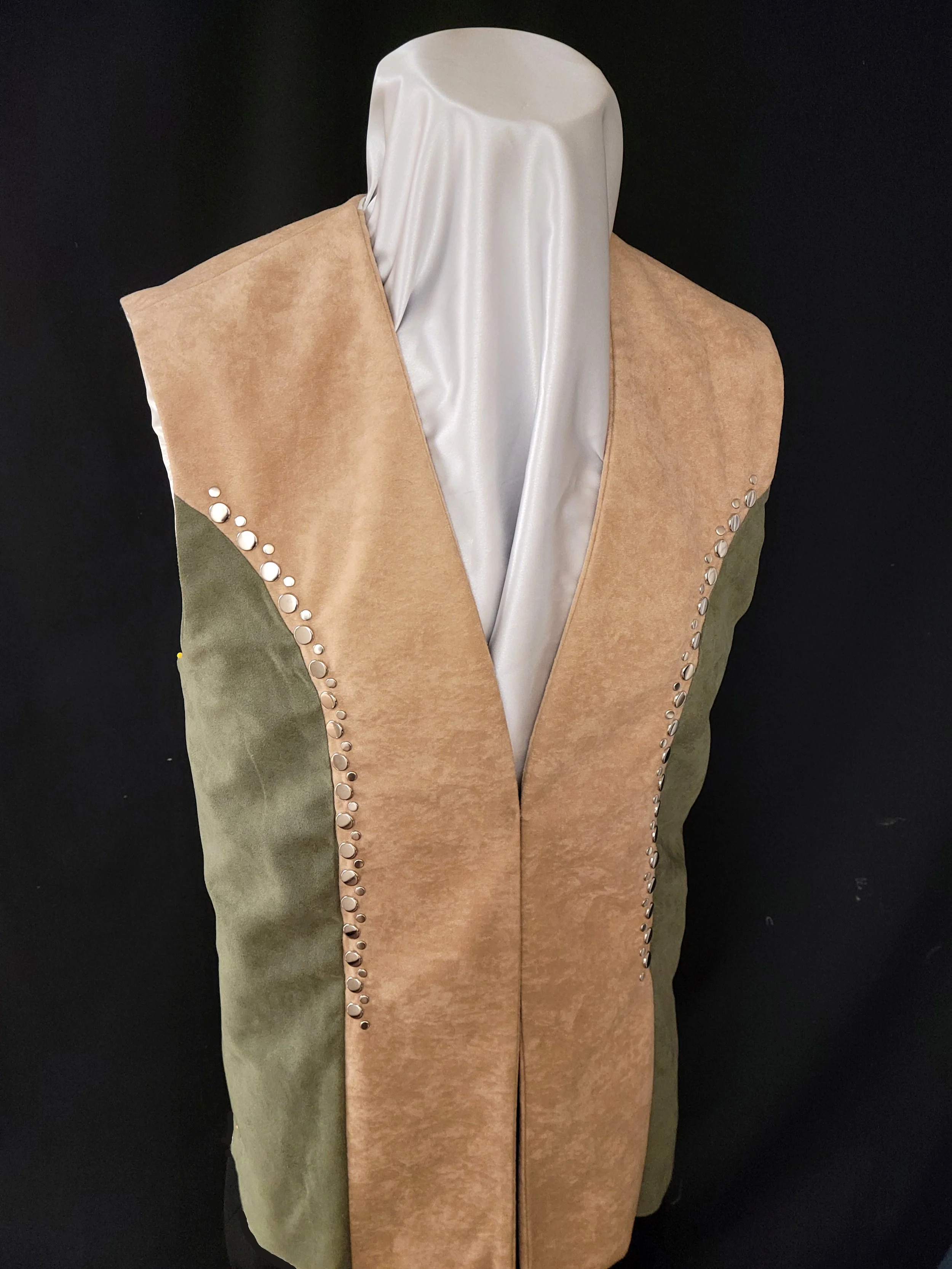 Two Tone Vest Tan Sage Front.jpg