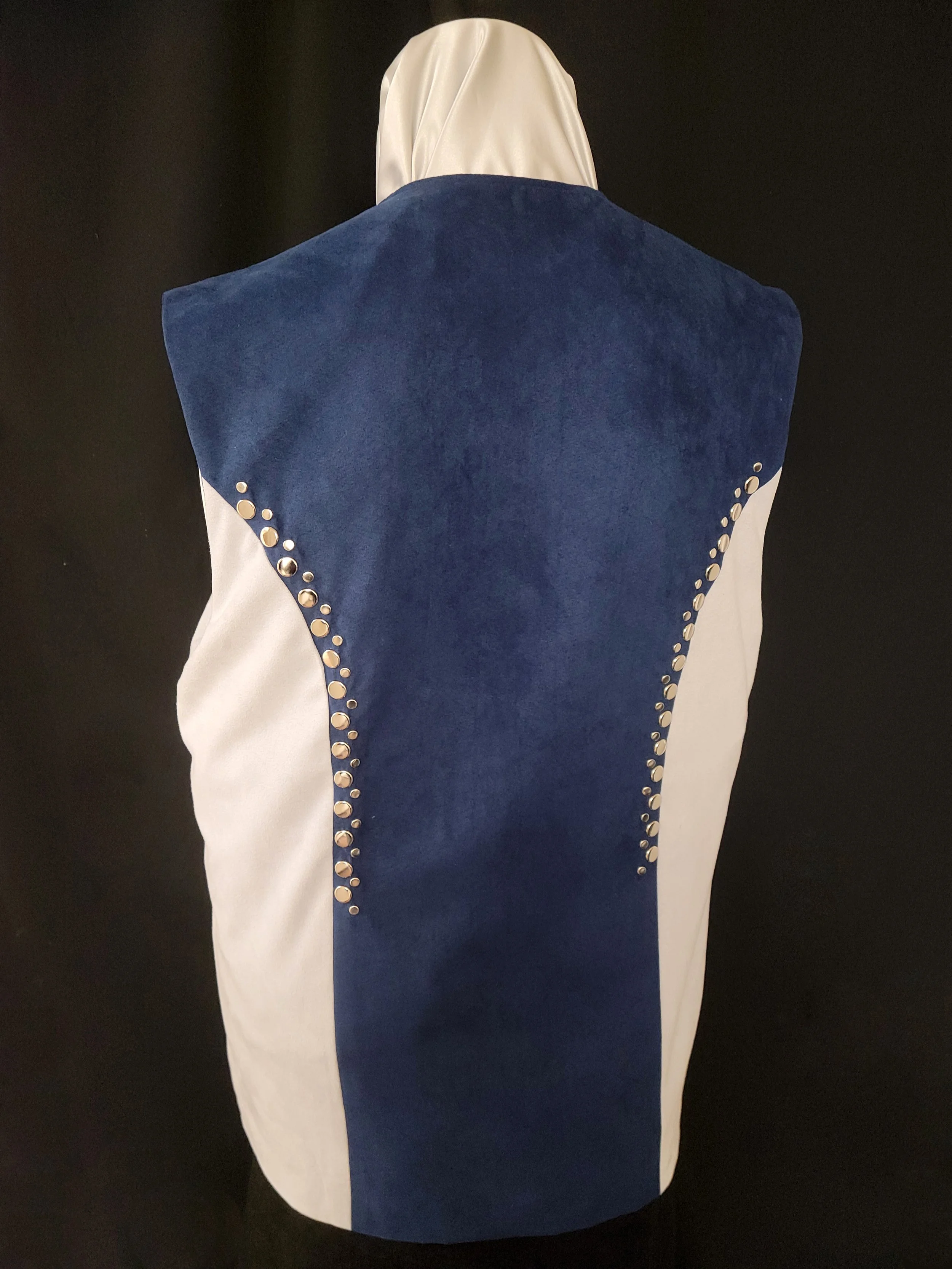 Two Tone Vest Royal Light Grey Back.jpg