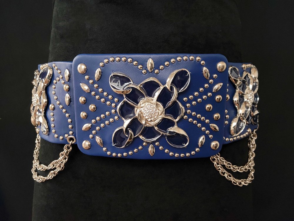 Blue Swirl Belt — B&K Enterprises Costume Company display picture 2