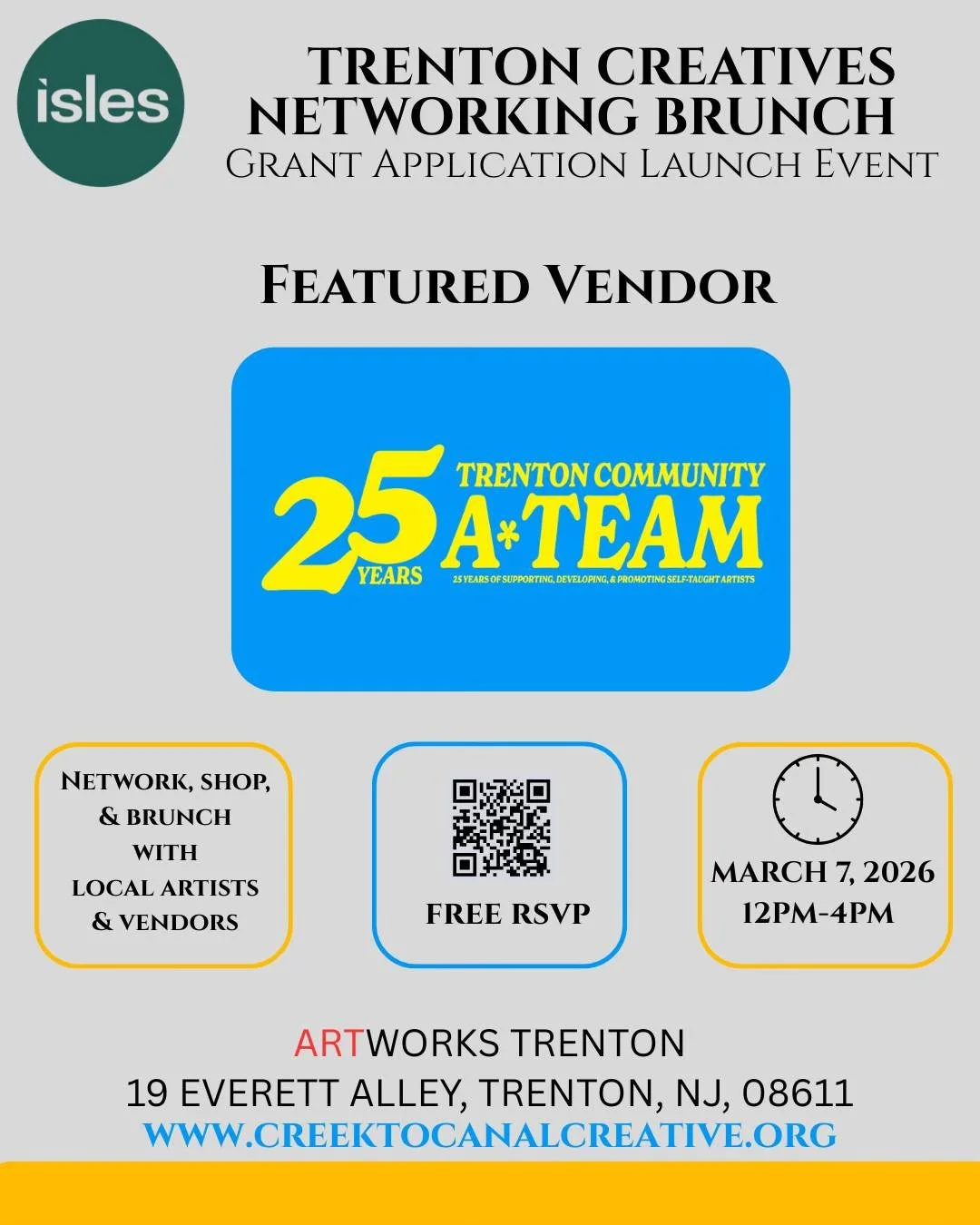 TCAT featured vendor at Trenton Creatives Networking Brunch (EVENT)