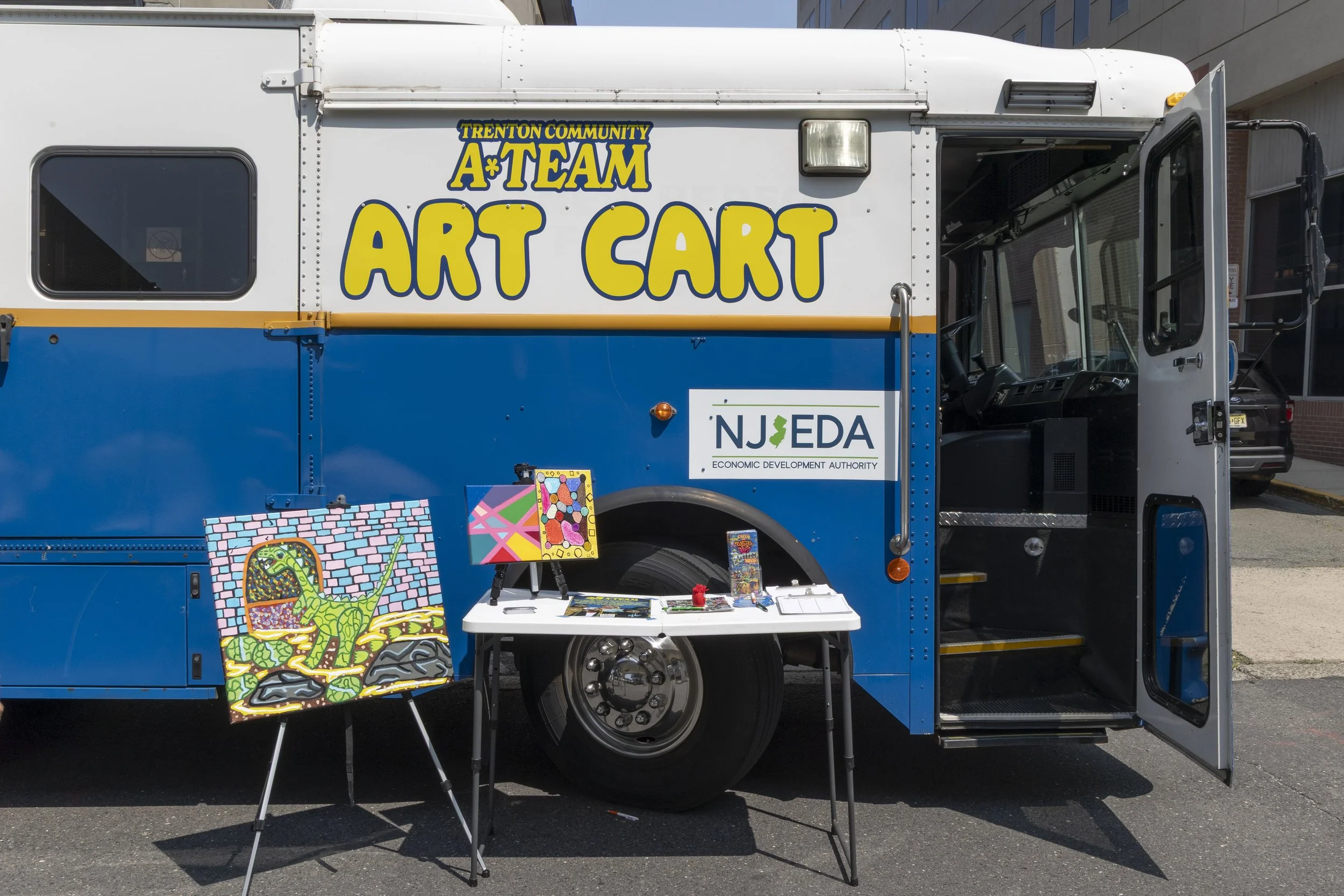 All Aboard the Art Cart!