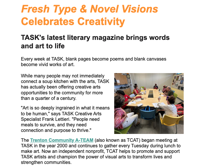 Fresh Type & Novel Visions Celebrates Creativity TASK Screenshot 1