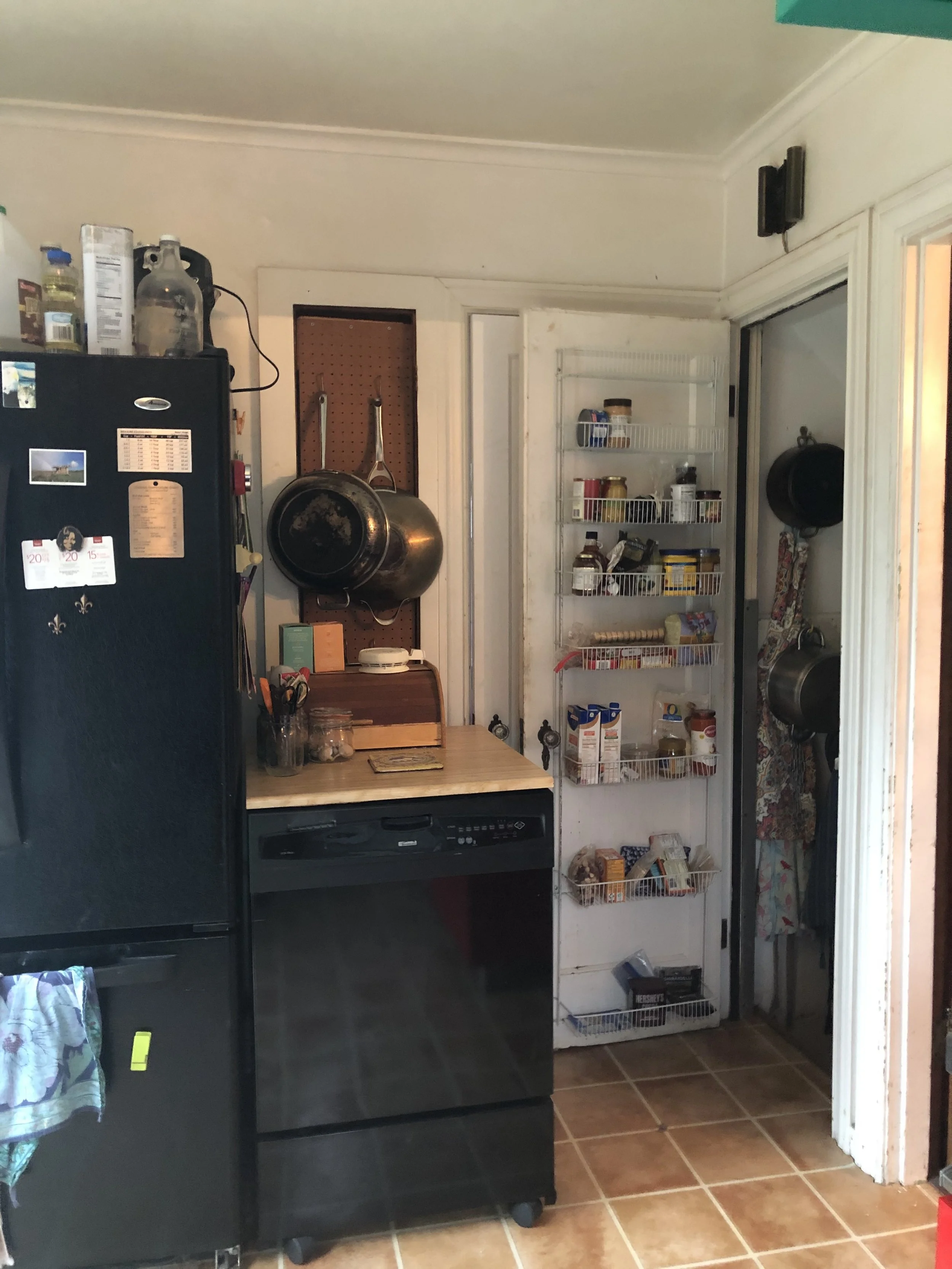 Before view of storage