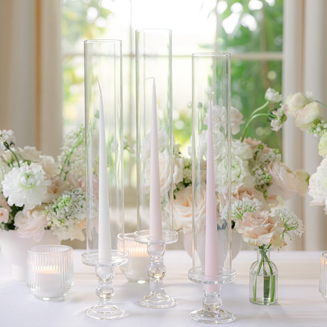 How fabulous is this photo of our glass candlesticks and glass sleeves. The most beautiful photo by @aureliabrandphotography at @pyneshouse and the most stunning flowers by @theroseshed