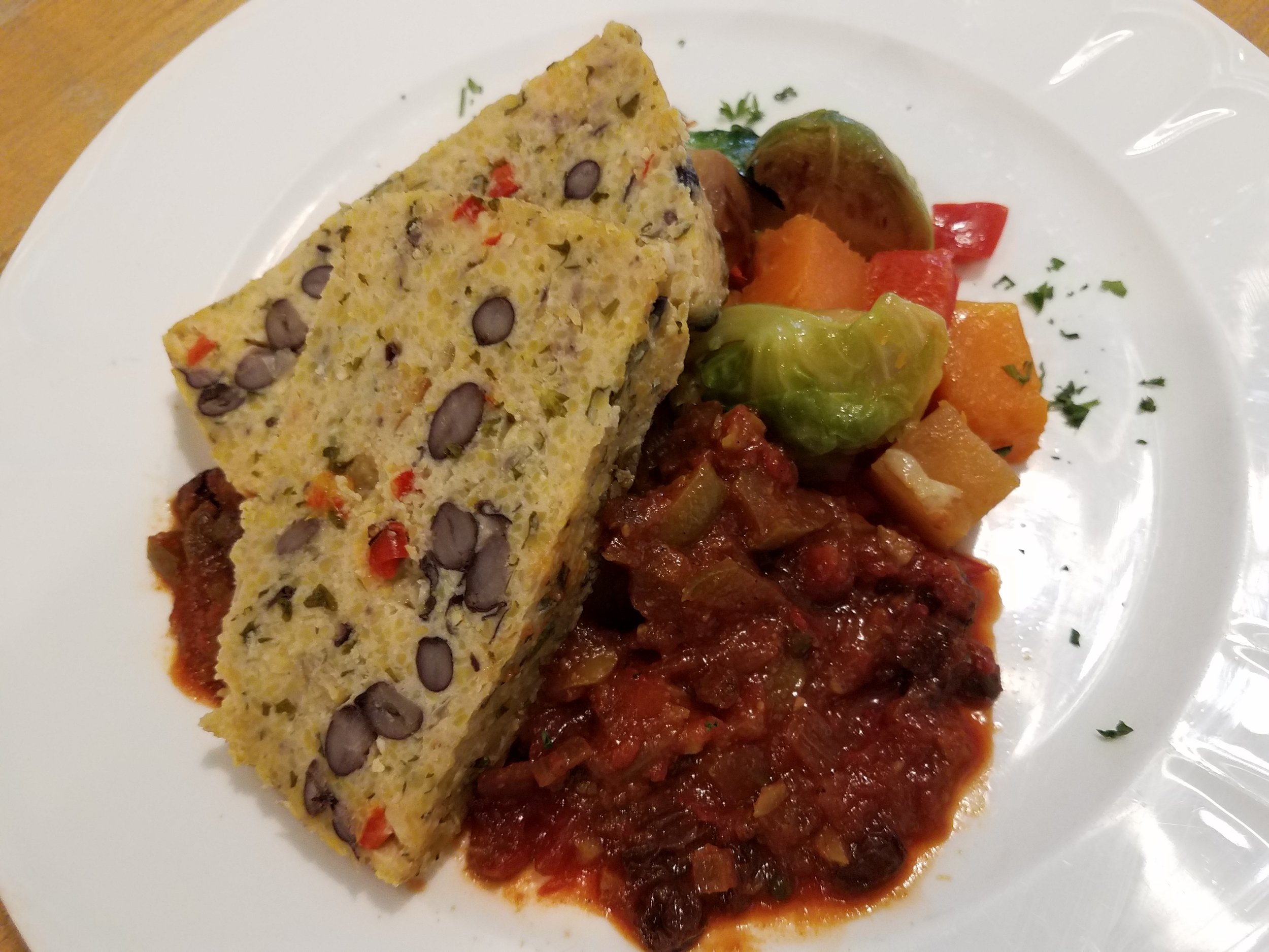 Black Bean Polenta Loaf