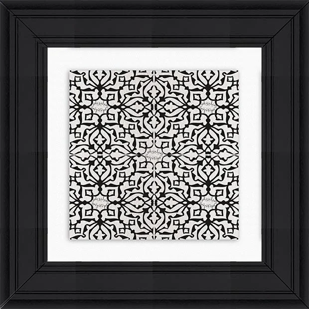 Heba Abed, Scotoma (Lost in transliteration), silkscreen on canvas, 70x70 cm, 2012 / Courtesy of Made In..Gallery