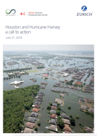 Cover of Houston and Hurricane Harvey: A Call to Action where the value of the Infrastructure CPC™ and Infrastructure Enhancement CPC™ made their global debut.