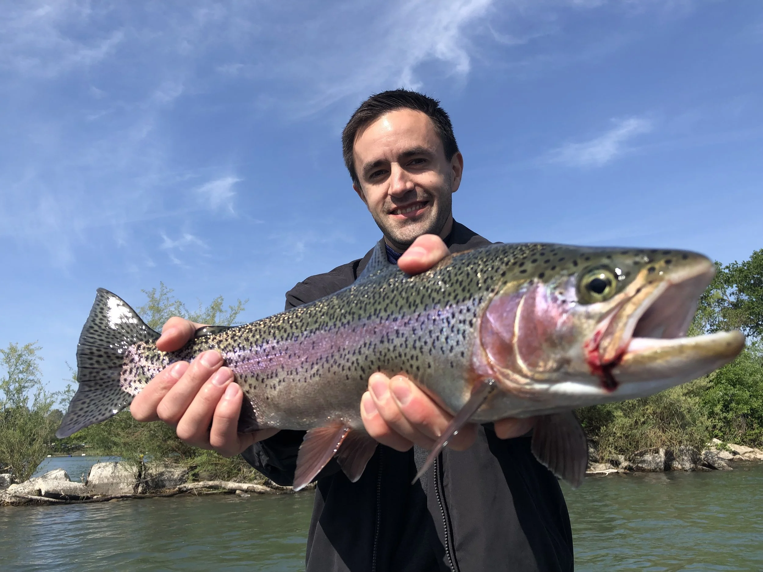 May 7th Sac River wild rainbow trout fishing is red hot