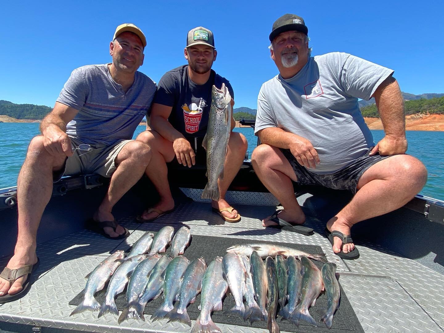 #jtfishingredding it was a good day to be on Shasta Lake, these guys filled the cooler with Kokanee/king salmon and Browns. 
@jeffgoodwinfishingteam 
.
.
.
.
@pautzke_bait @bradskillerfishinggear #shasta #kingsalmon #kokeneesalmon #northerncalifornia