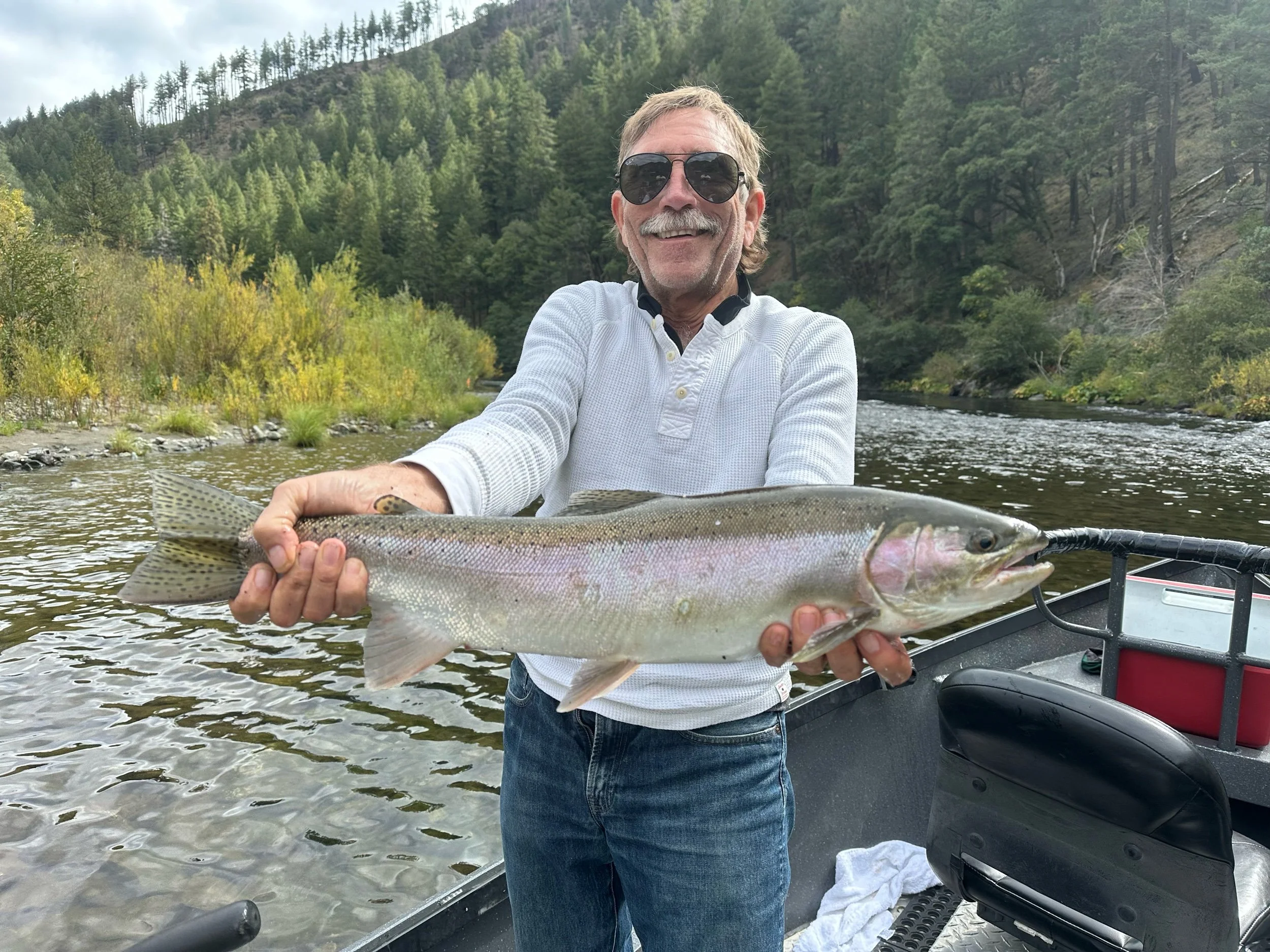 Trinity River steelhead fishing report October 19, 2025