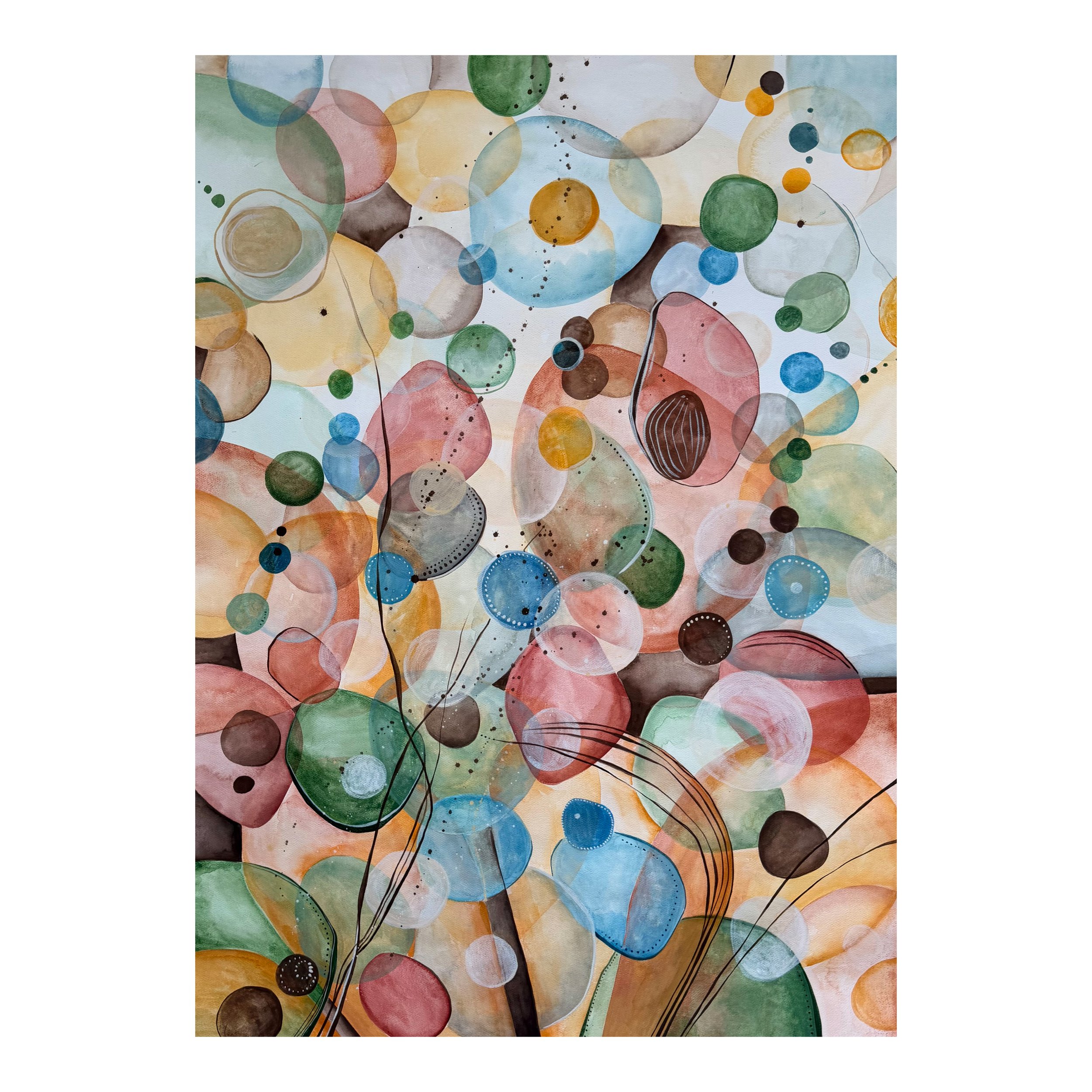 'sand series', watercolor on paper, 30" x 22"