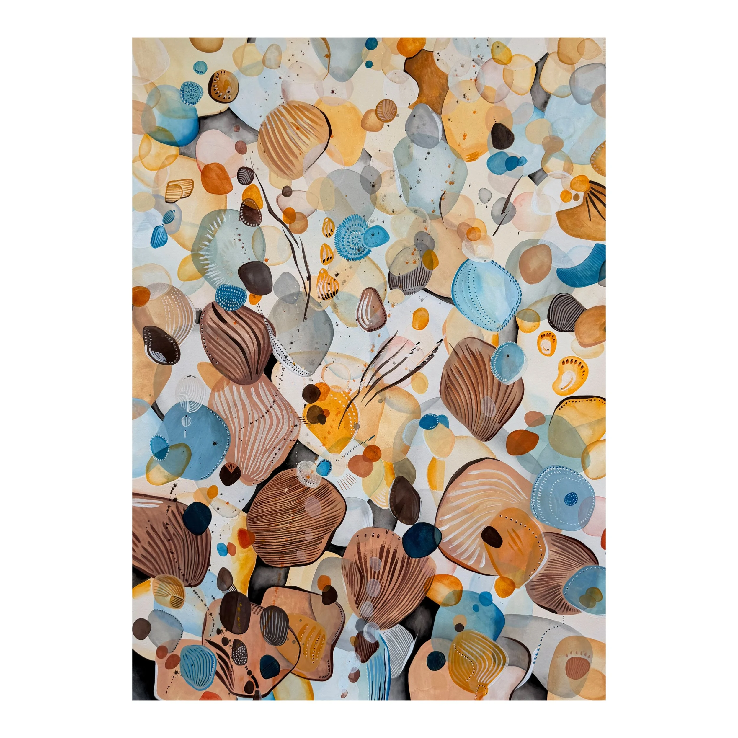 'sand series', watercolor on paper, 30" x 22"