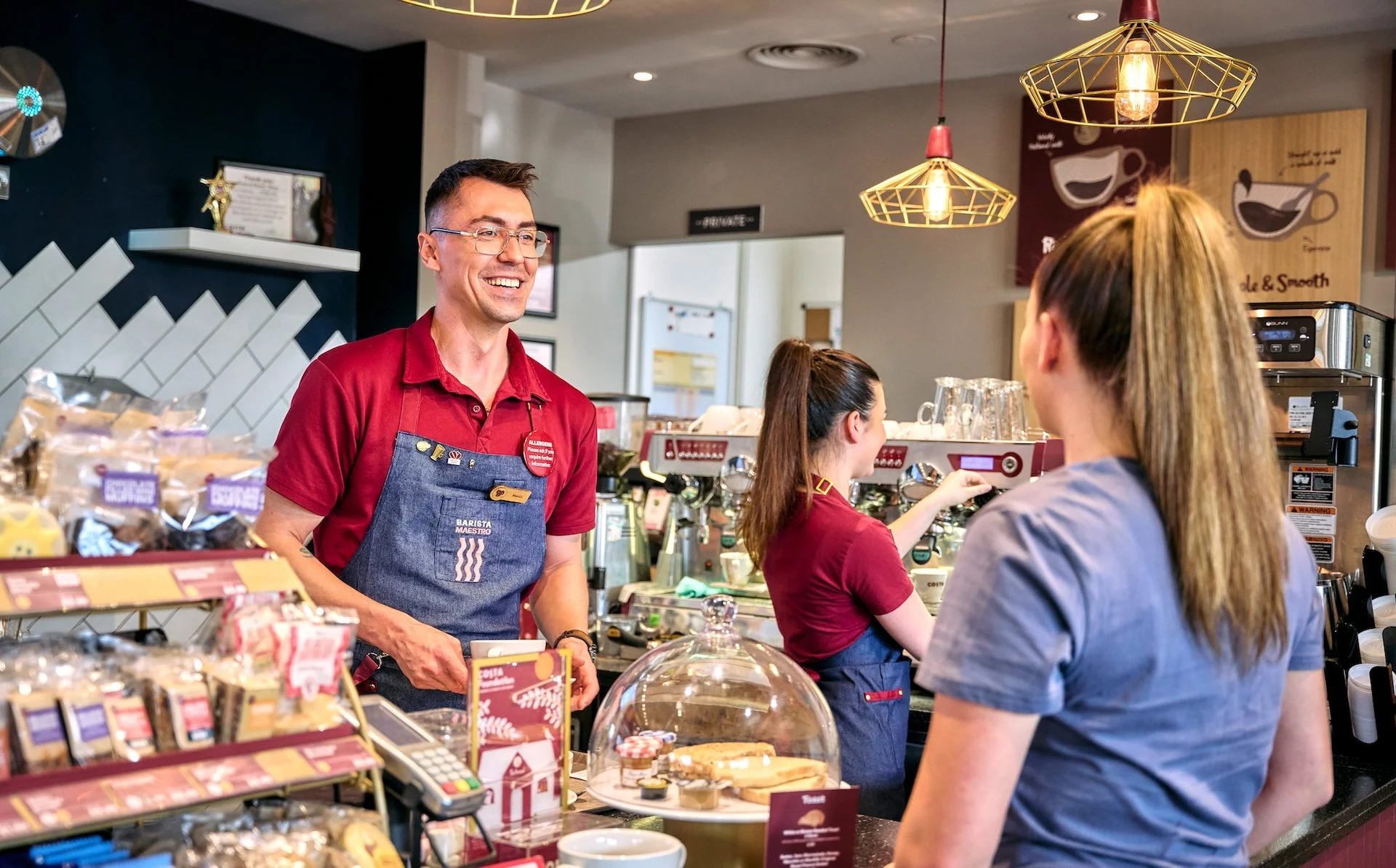 Costa Coffee gives the Liberty Romford a caffeine hit