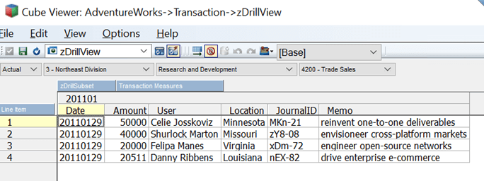 Planning Analytics - Cube Viewer