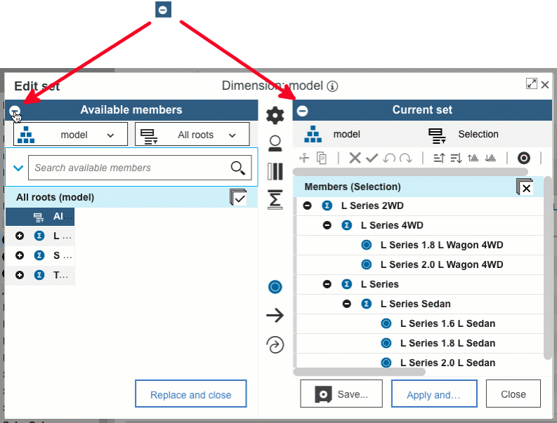 Updates to Planning Analytics Version 2.0.52 Set Editor