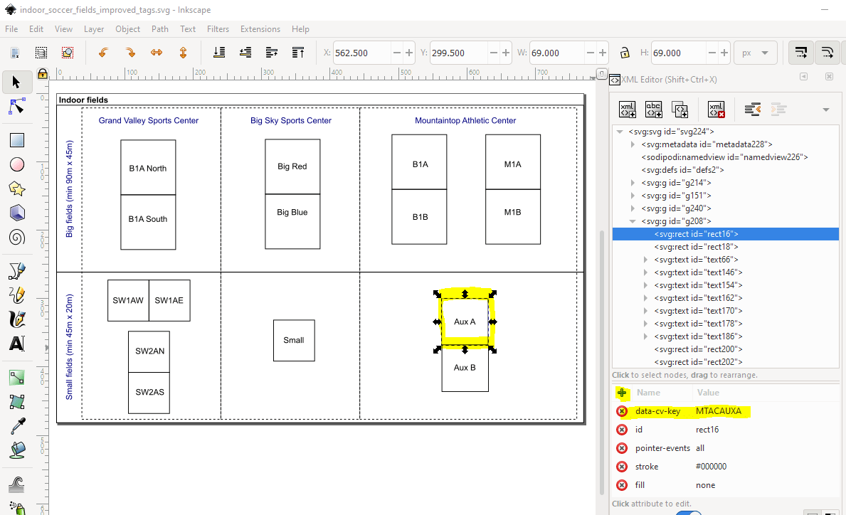 Assigning data values to custom schematics - Cognos Analytics