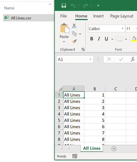 Lines Number Dimension in IBM Planning Analytics