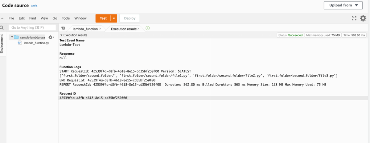Status of files in Amazon S3 bucket