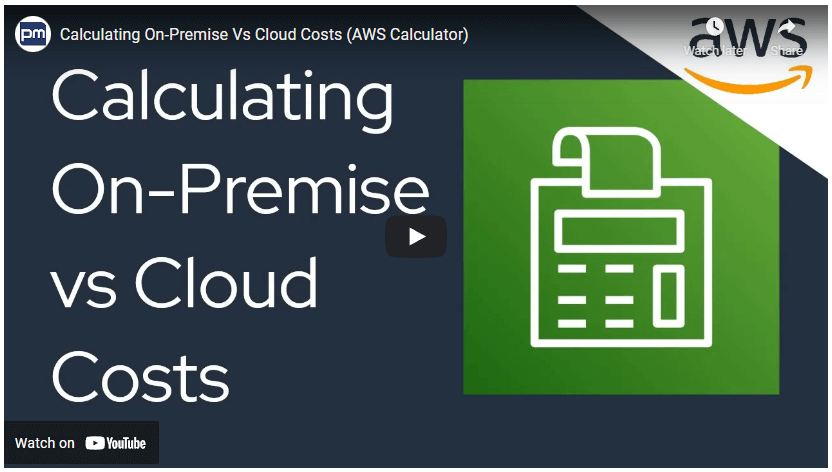 Sabor cascada palanca Calculating On-Premise vs Cloud Costs — PMsquare