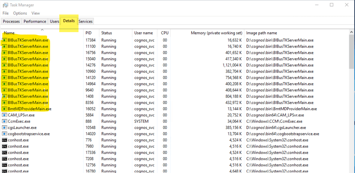 Details tab in Task Manager