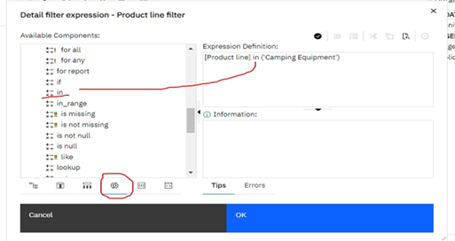 How to Write Expressions in Cognos Analytics — PMsquare