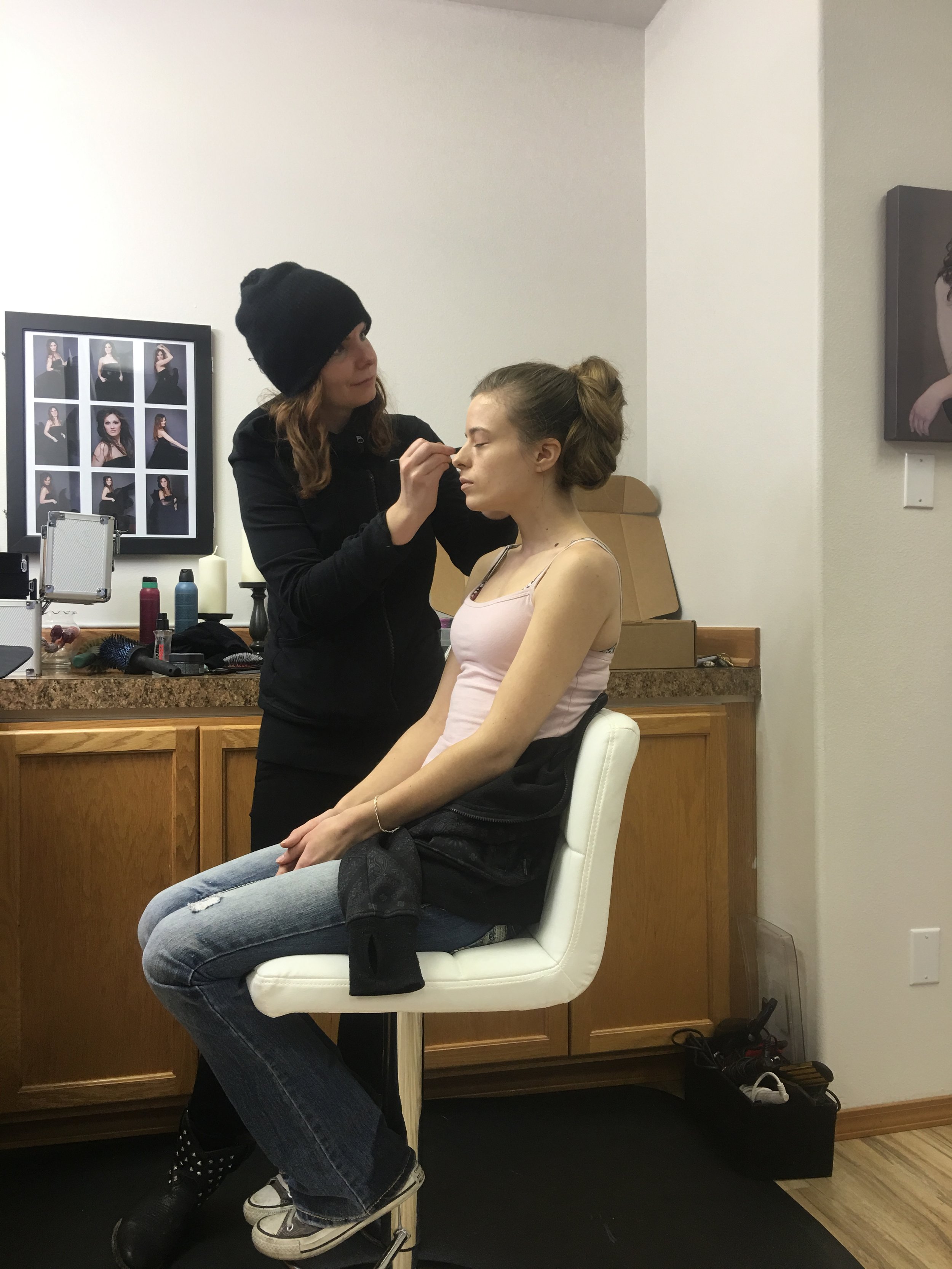 Chelsie Perkins Makeup Artist Talmadge Hickman Master Hair Stylist Chelsie Perkins Stylist Colorist Owners Salon Bella Whidbey Langley Haircut Hair Color