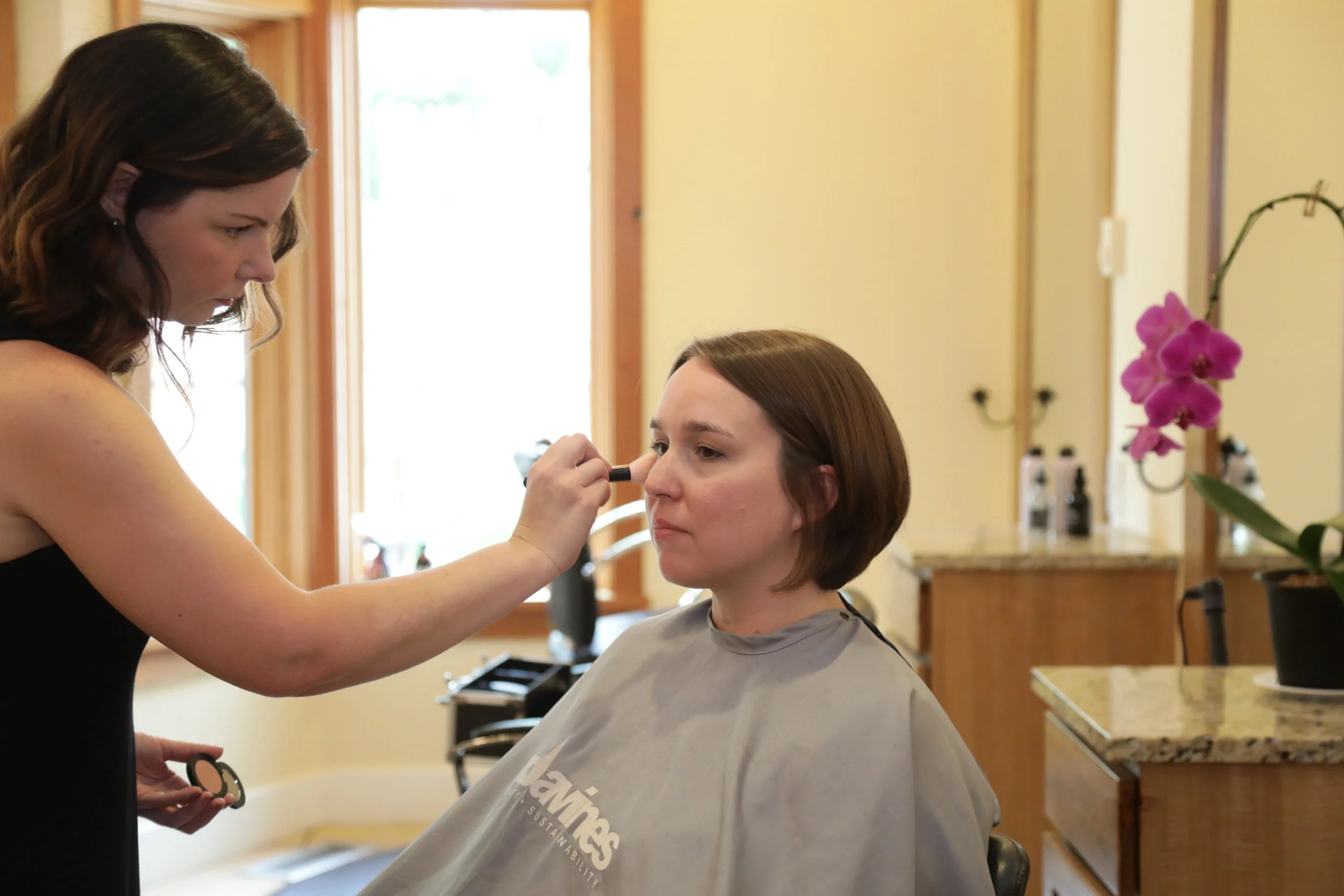 Chelsie Perkins Makeup Artist Talmadge Hickman Master Hair Stylist Chelsie Perkins Stylist Colorist Owners Salon Bella Whidbey Langley Haircut Hair Color