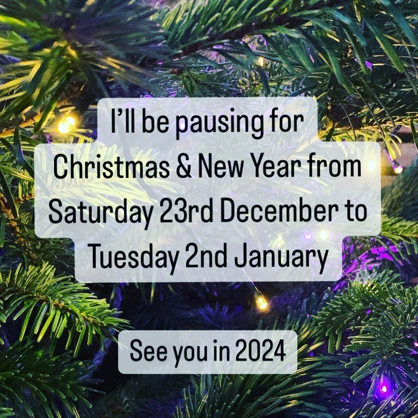 If you are thinking of starting counselling or you&rsquo;re a therapist looking for a supervisor in Basingstoke in the New Year, please get in touch for my availability (website and contact details in bio). 

I&rsquo;ll respond to enquiries received 