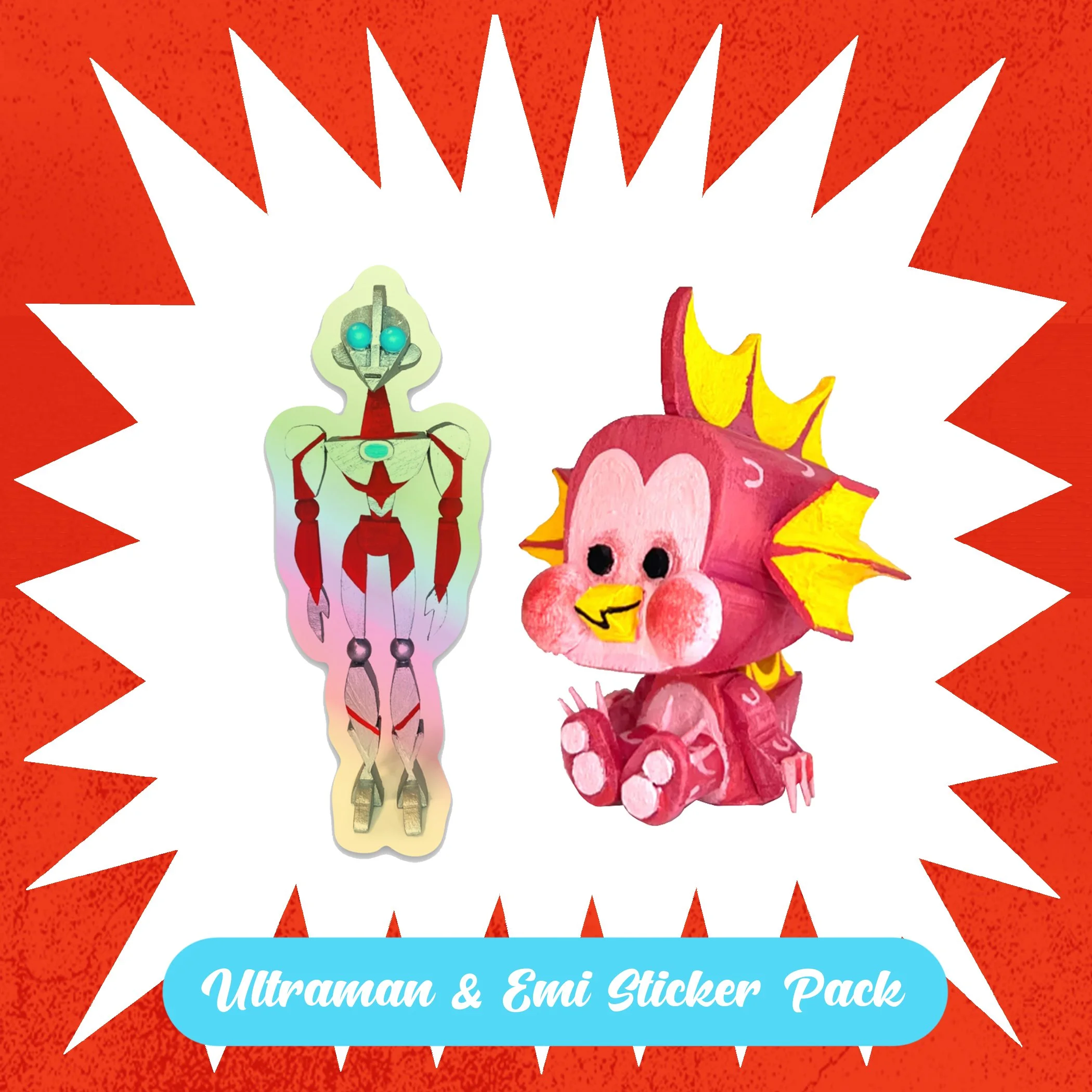 Ultraman & Emi Sticker Pack