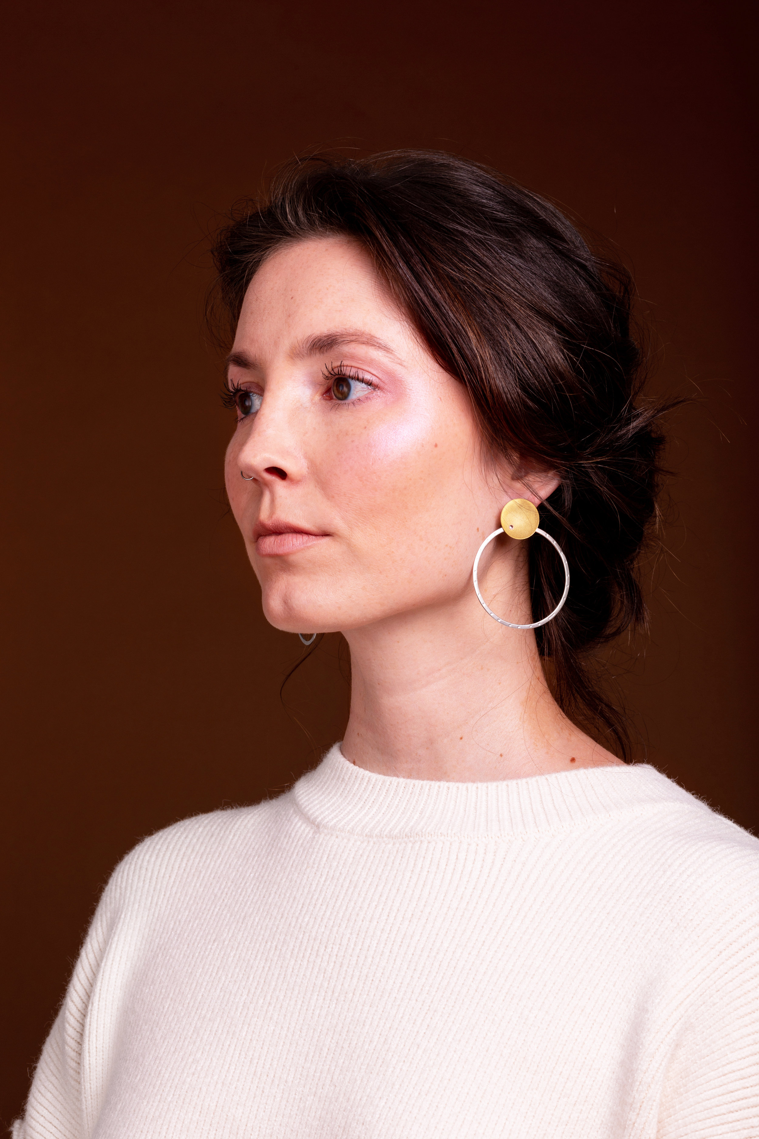silver bohemian earrings