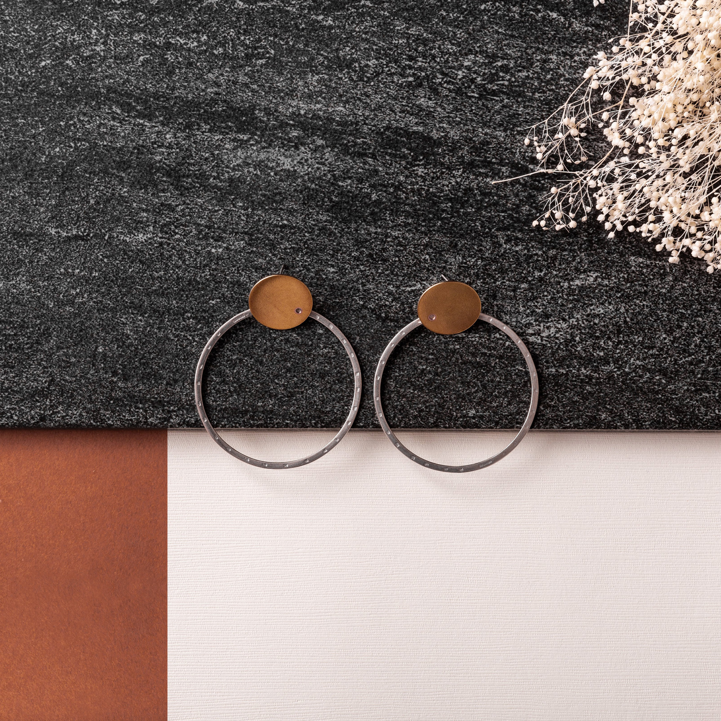 unique hoop earrings