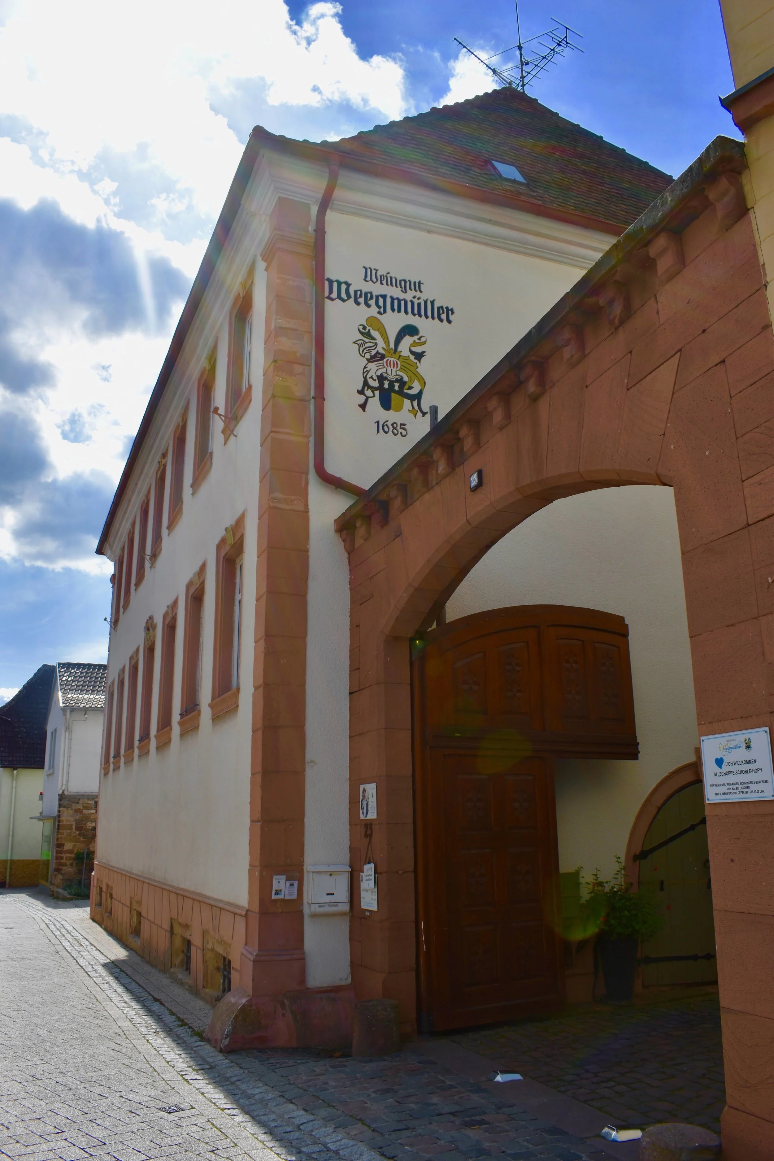 Weingut Weegmüller in the Pfalz (Palatinate) wine region in southern Germany. The winery is legendary in the country, not only for its wines but also it’s the first house in the country run by women winemakers.