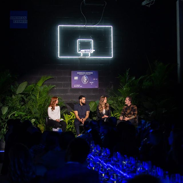 SWISH! The #AMEXBIZEDGE launch event was nothing but net. We backed up @btacreates to convert 15,000 square feet of raw space into the ultimate dinner party. From fine dining to an entrepreneur-led panel discussion and even on-site basketball lessons