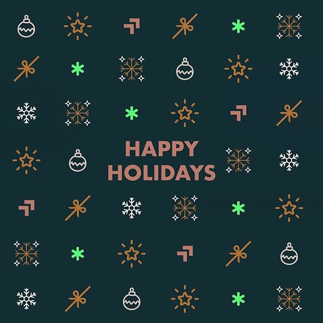 We would like to wish each and every one of you a happy and healthy holidays! Thank you to everyone who supported us in 2019, we can&rsquo;t wait to dream up new projects with you in 2020! 🌟🥳🥂