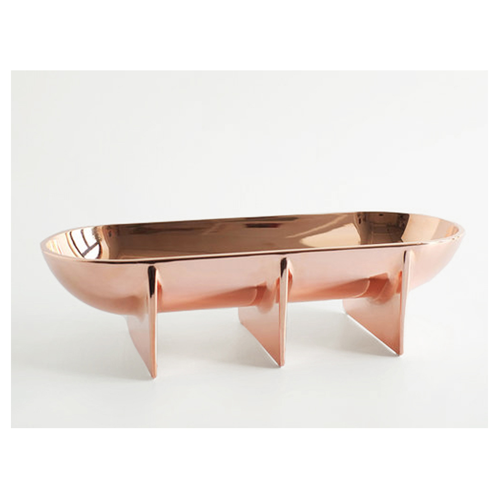 COPPER STANDING BOWL - LARGE $265, FS Objects