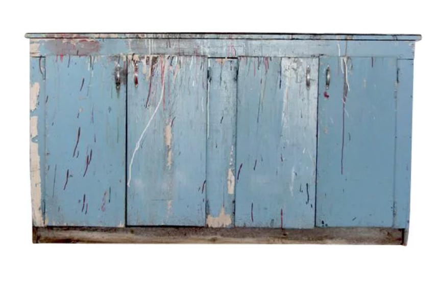 Vintage Painted Work Cabinet $1,375