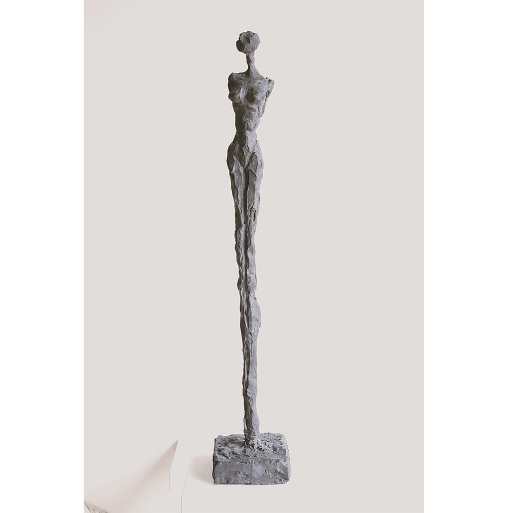 37" charcoal plaster figure $1,450