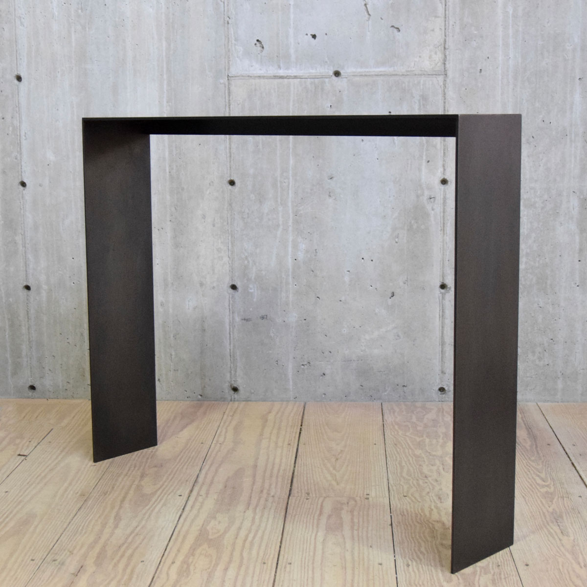 Blackened Steel Staple Console $4,450