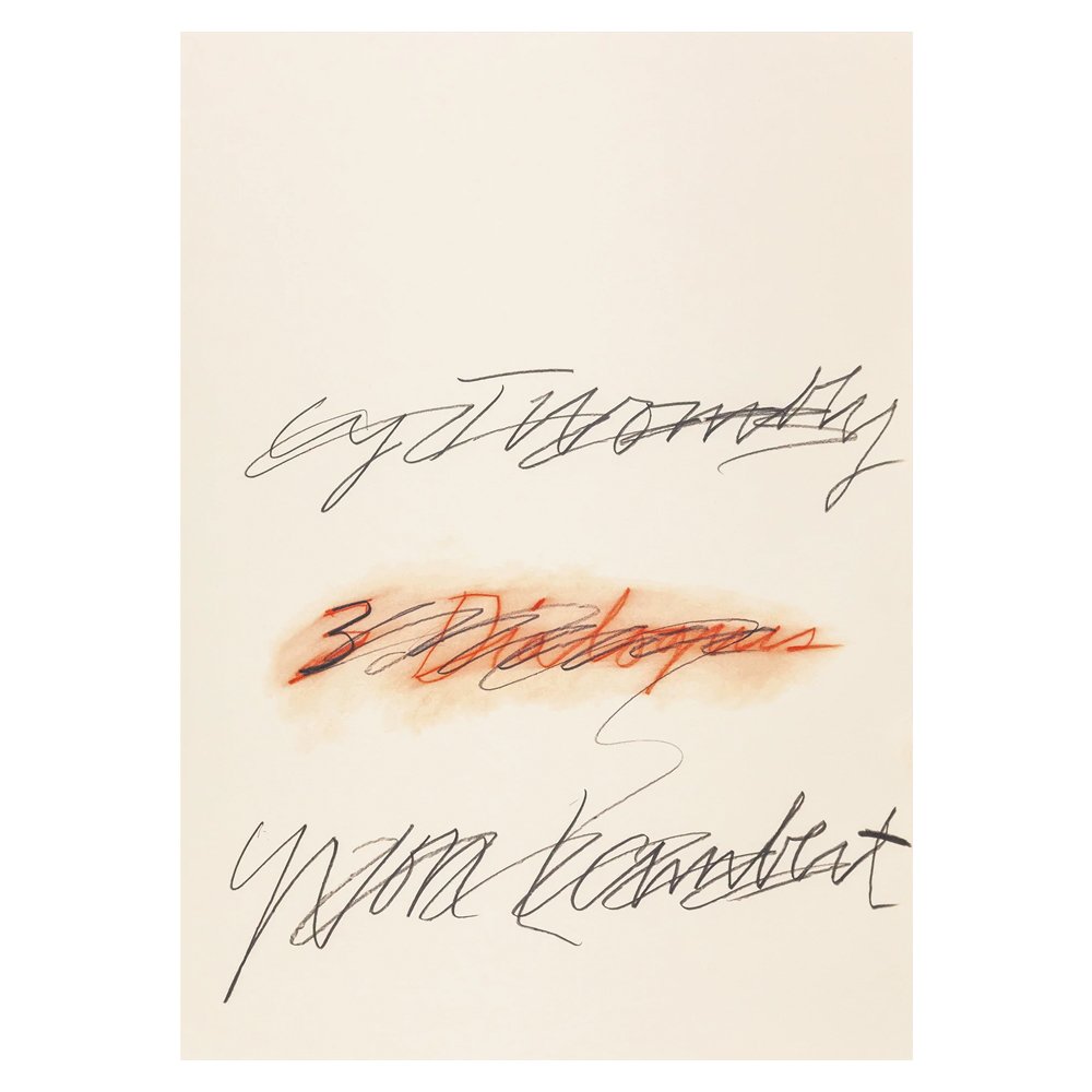 Cy Twombly - Three Dialogues (2). Print, 1977, €100