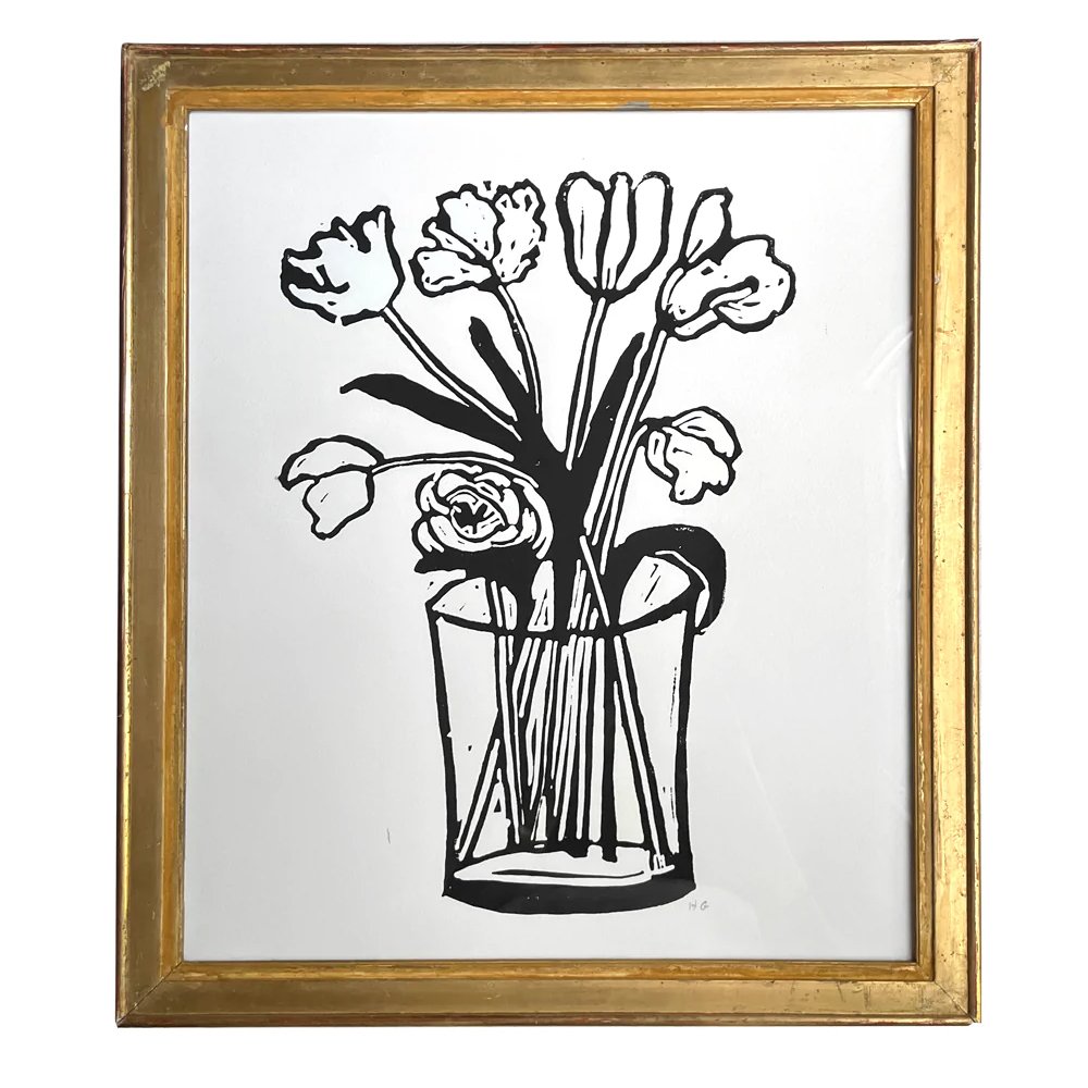 "Cut Flowers" in Gilded Antique Frame, $1250