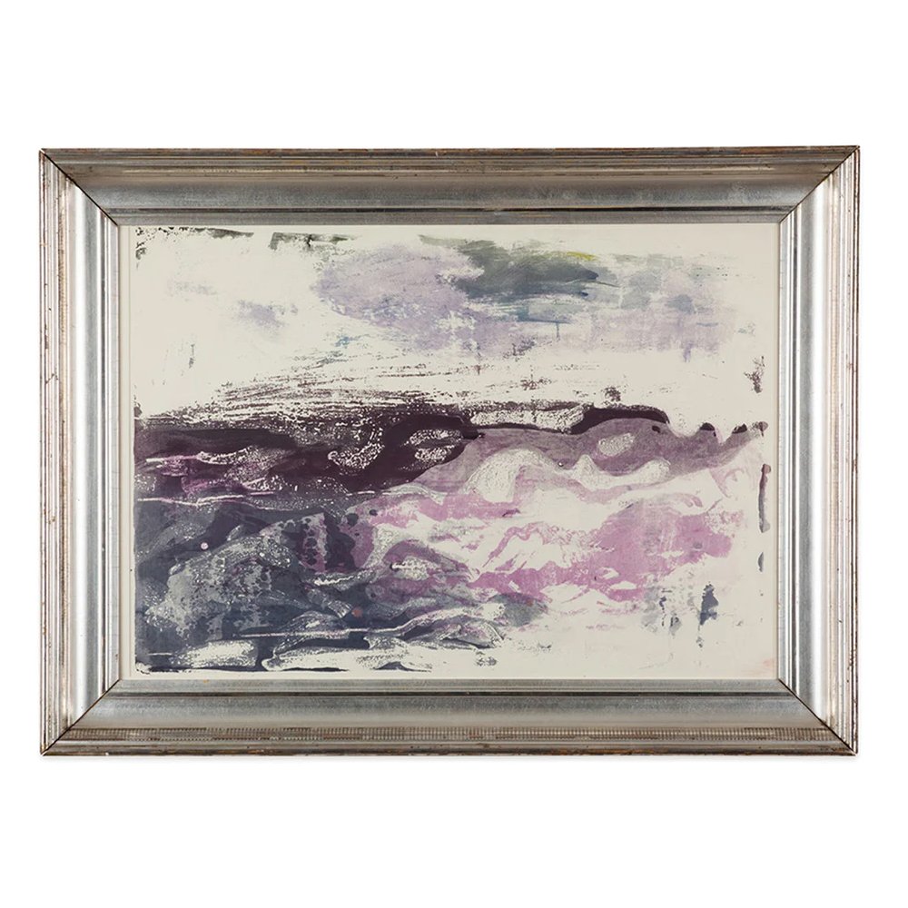 PAUL CHIDLAW, FRAMED LARGE ABSTRACT SERIGRAPH 16, $1,875