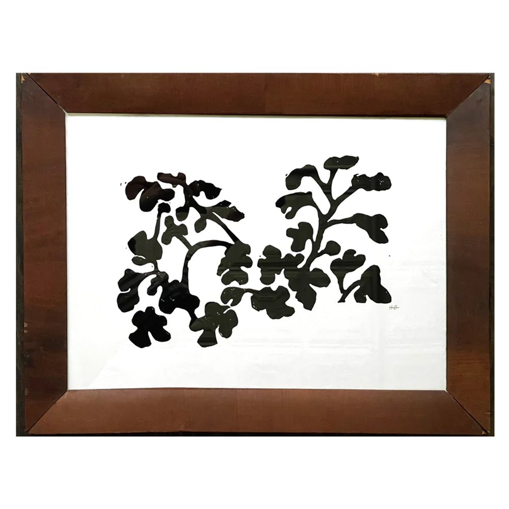 "Fig Leaves" in Vintage Frame, $820