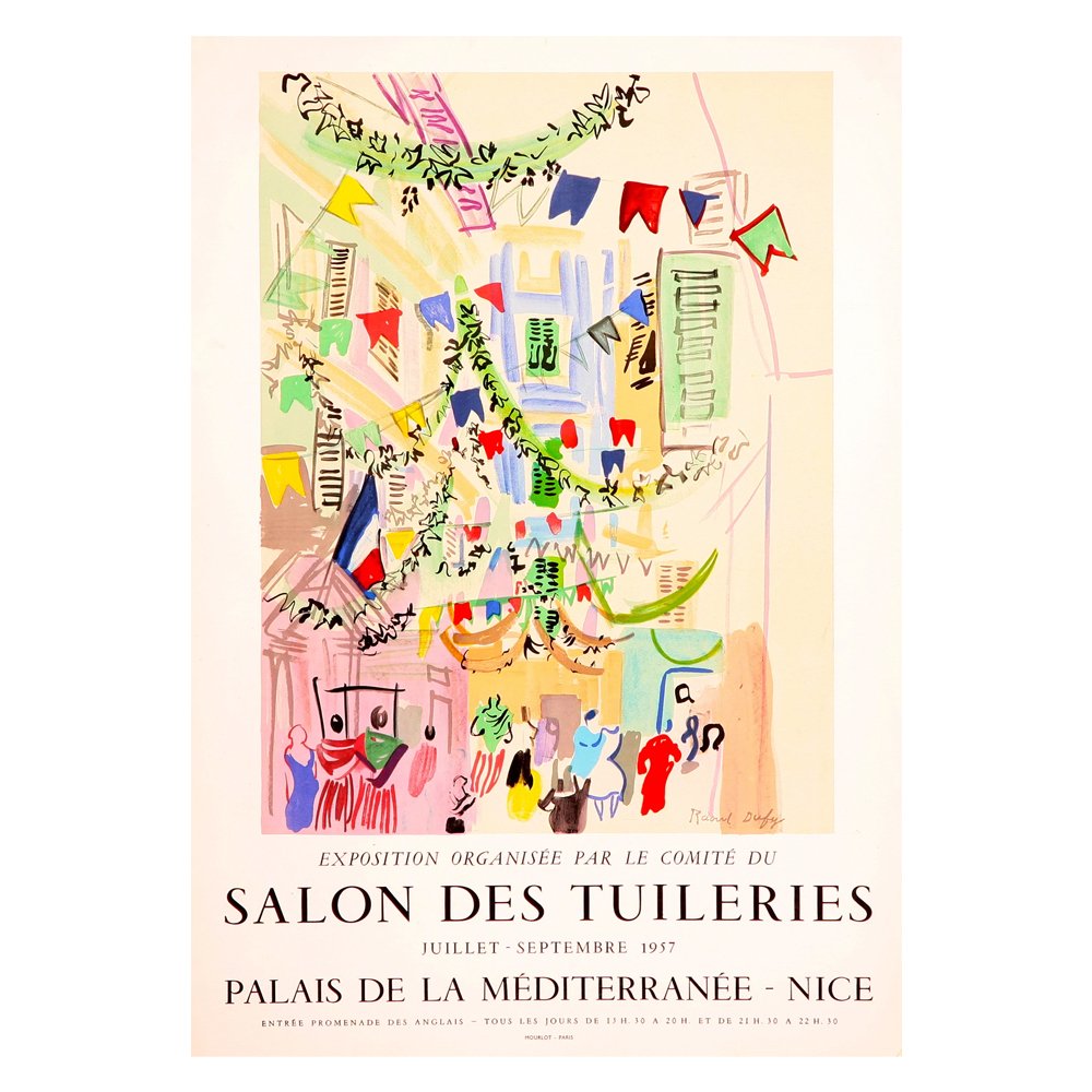 Salon Des Tuileries - Exposition a Nice (after) Raoul Dufy, 1957, $500