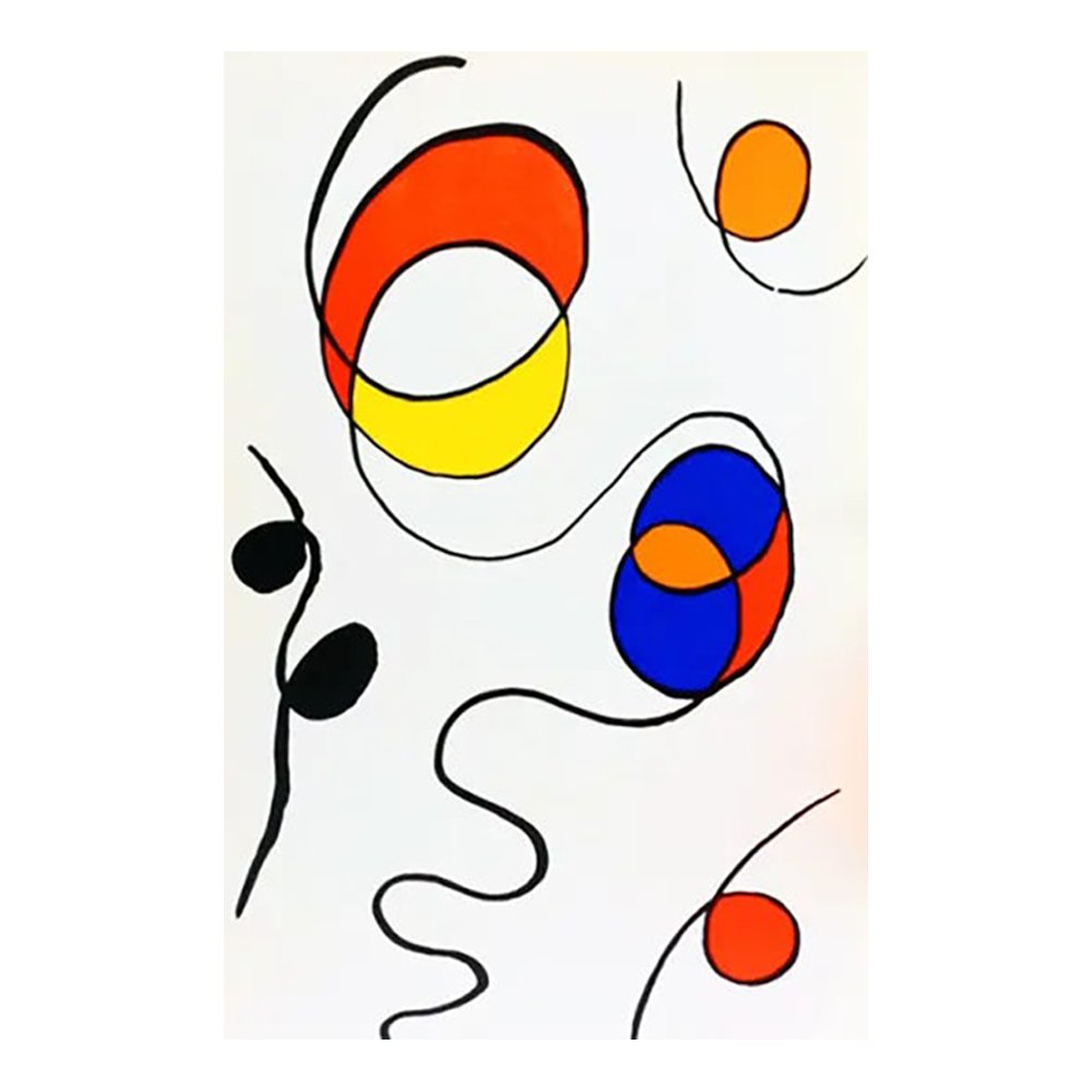 1968 Calder, Original Lithograph, Dm56173, Derriere Le Miroir, $190, Chairish