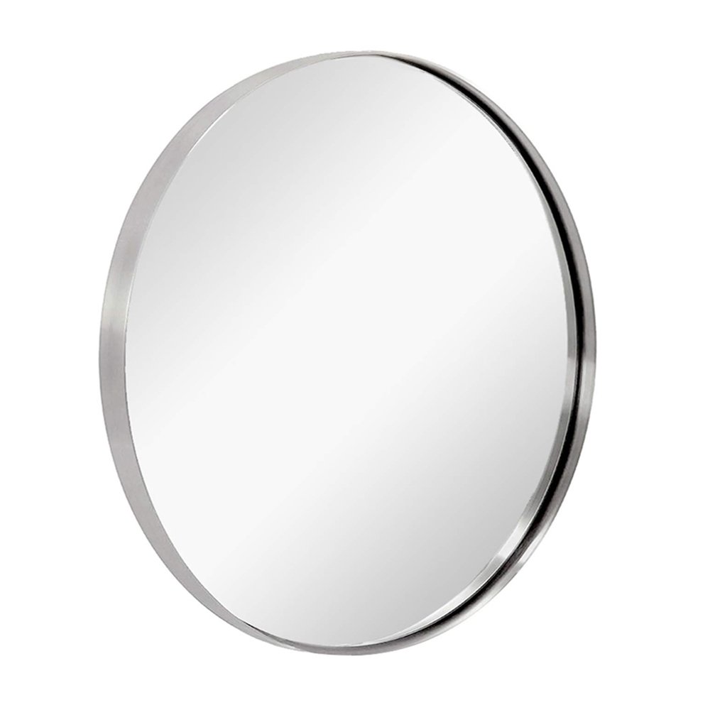 ANDY STAR 36'' Chrome Round Mirror, $219, Amazon